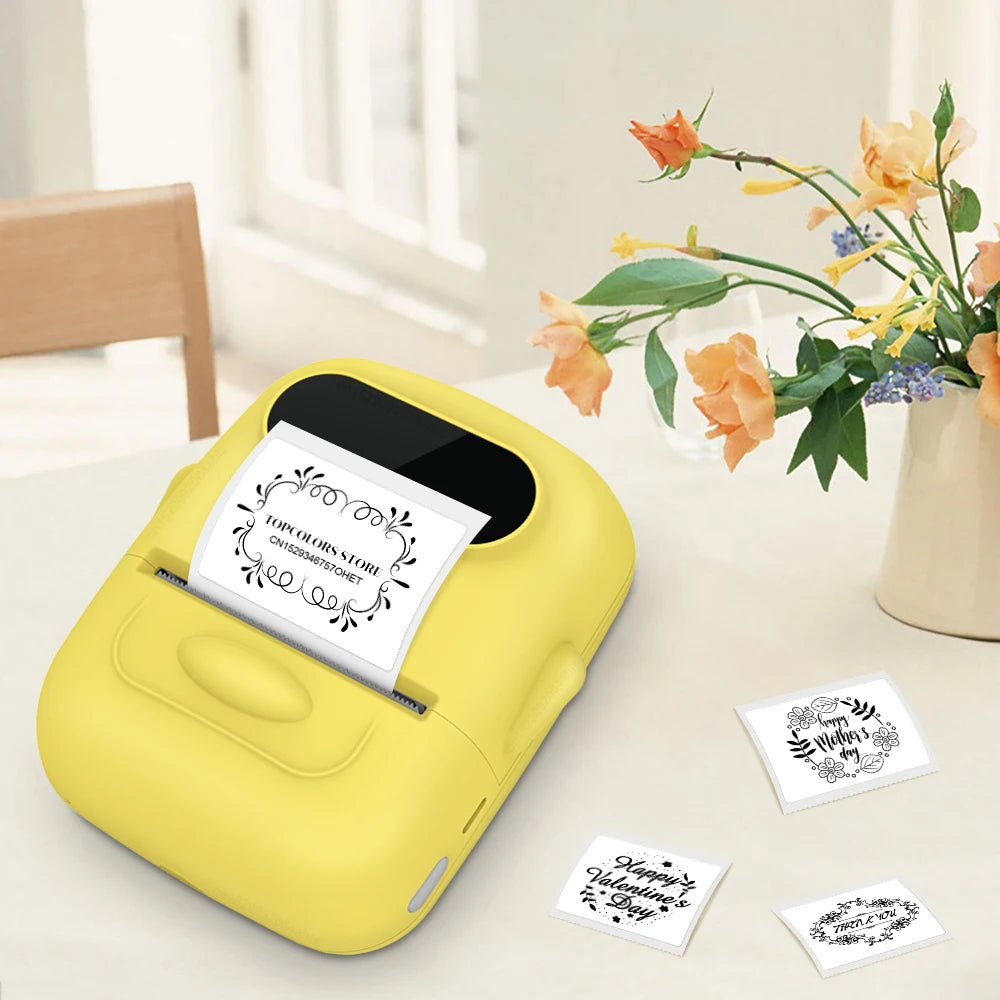 Tragbarer Mini-Drucker P50 – Gelb