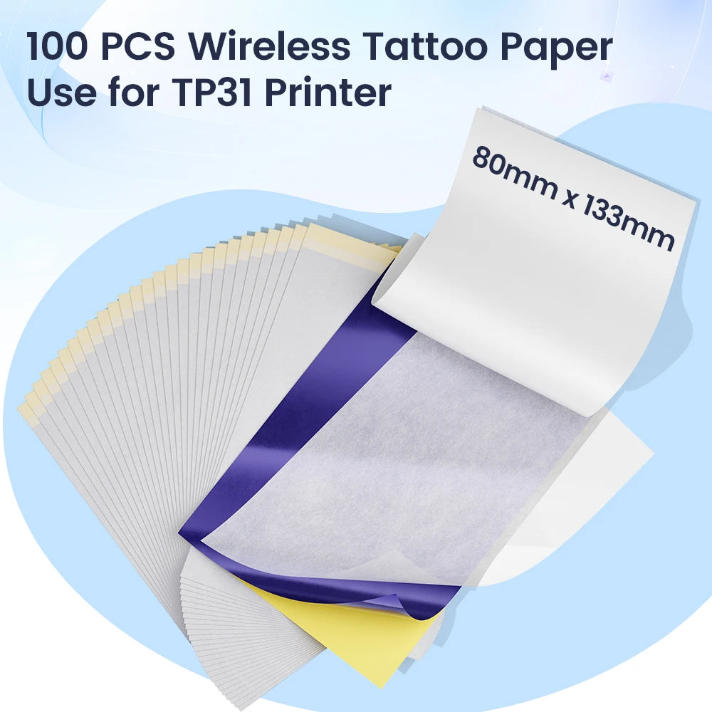 Tattoo Schablonendrucker TP31 – Bluetooth Thermodrucker für 80mm Transferpapier