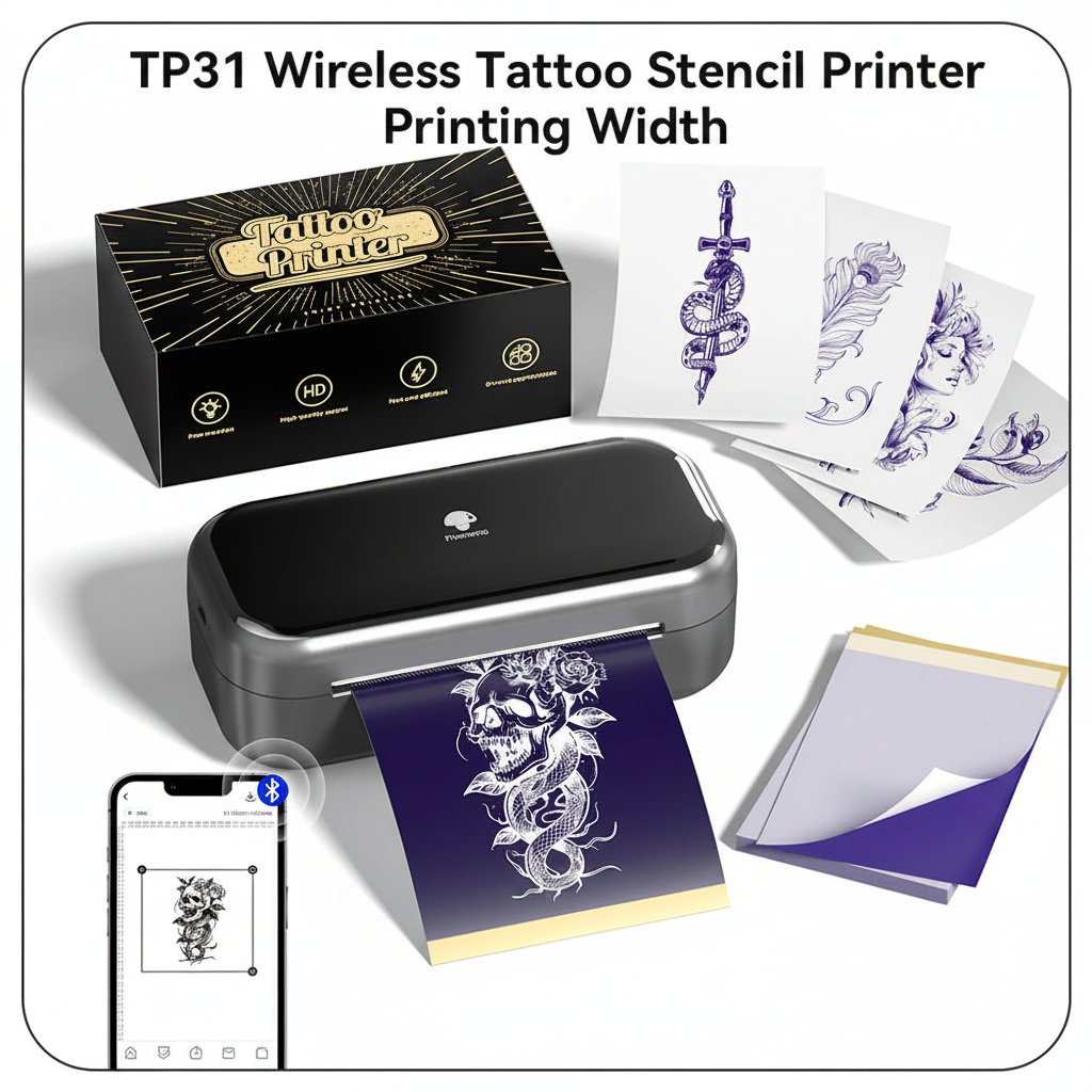 Tattoo Schablonendrucker TP31 mit Rahmen